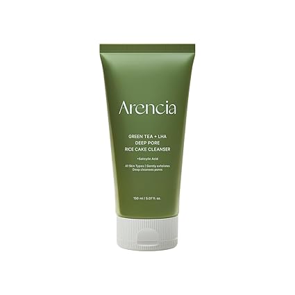 Arencia Green Tea+LHA Deep Pore Rice Cake Cleanser 150g