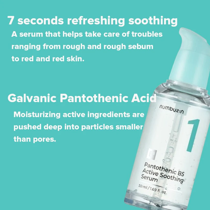 Numbuzin no.1 Pantohenic B5 Active Soothing Serum 50ml