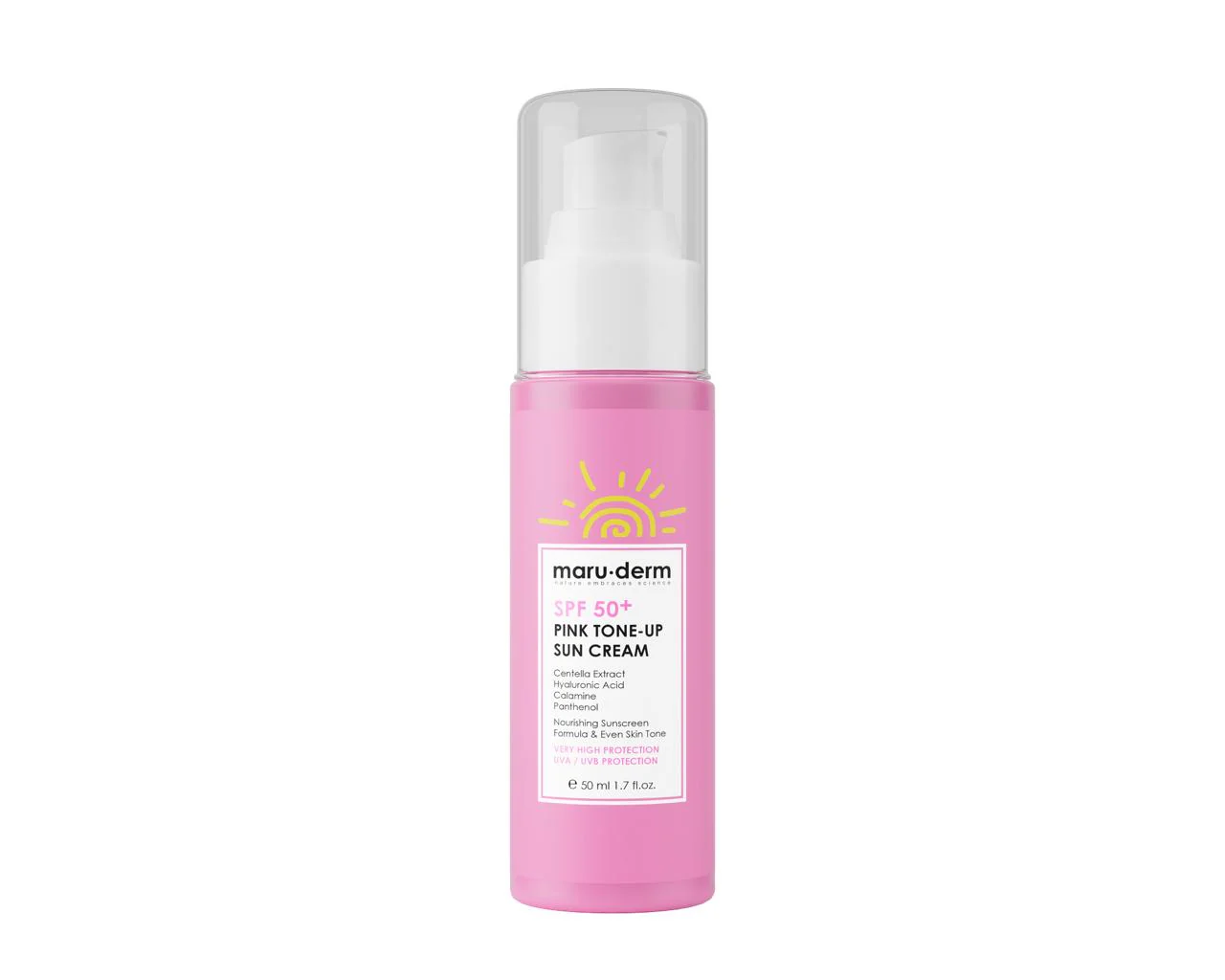 Maru-Derm Pink Tone Up Sun Cream spf 50+pa+++50ml