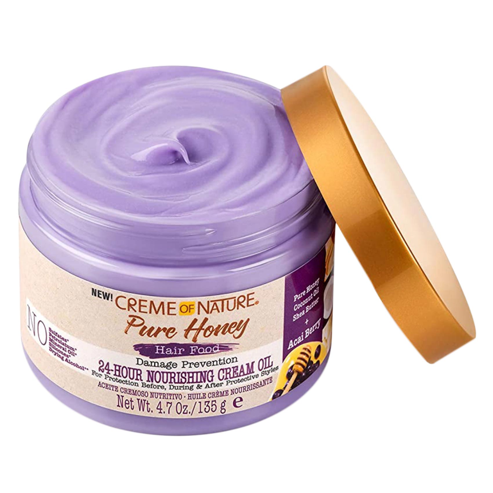 Creme of Nature Acai Berry 24Hour Nourishing Cream Oil 135g