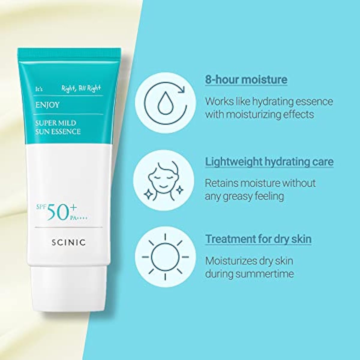 SCINIC Mild Sun Essence spf 50+pa+++50ml