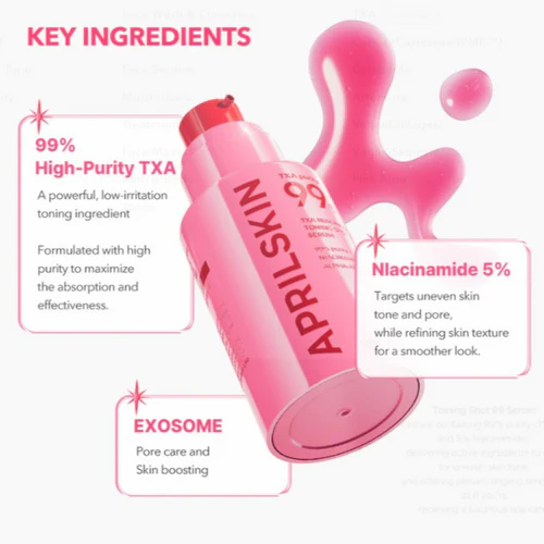 April Skin TXA Niacinamide Toning Shot 99% Serum 30ml