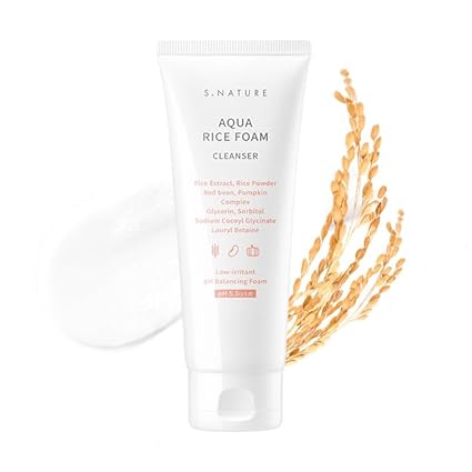 S.NATURE  Aqua Rice Foam Cleanser 80ml