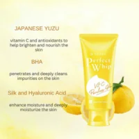 Shiseido  Senka Perfect Whip Yuzu Vit C Poreless Glow Face Wash 100g