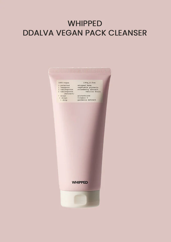 WHIPPED  Vegan Pack Cleanser Jumbo DDalva 130g