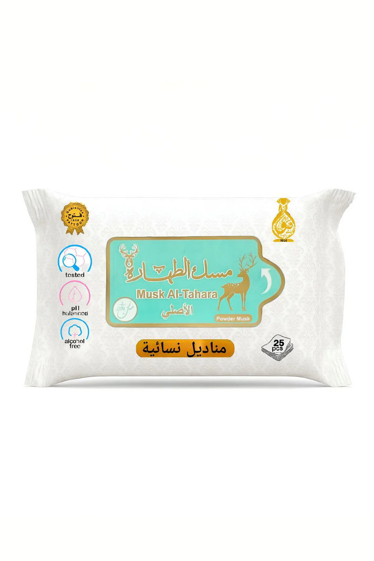 Musk Al-Tahara Powder Wet Wipes 25pcs